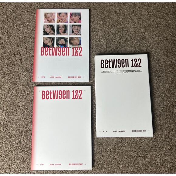 Twice Between 1 & 2 Mini Album Complete Version - CD, Books and Photo Cards RED - Picture 2 of 3